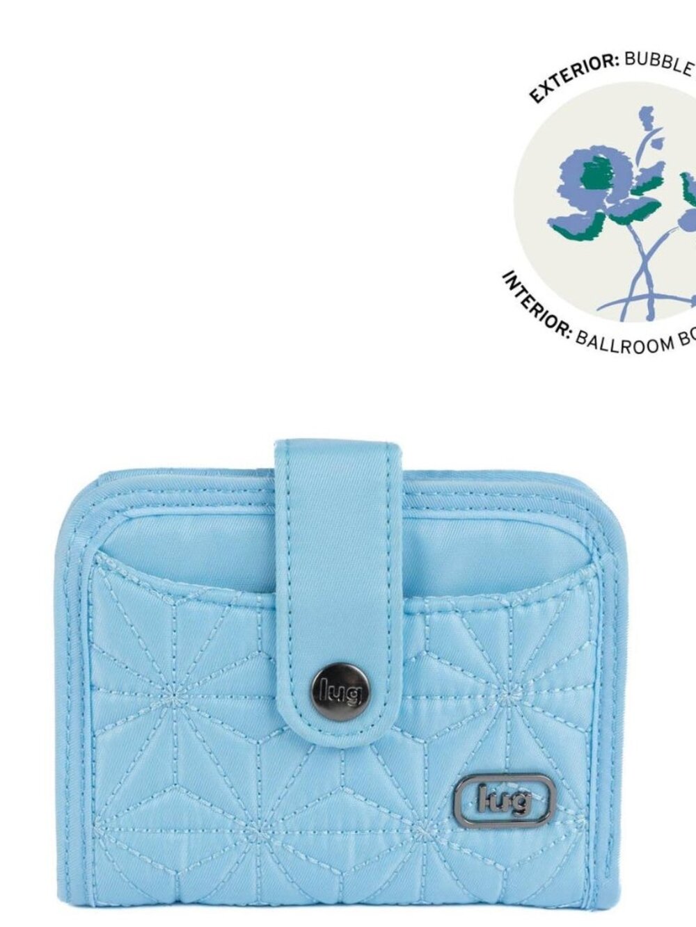 LUG - Legacy Collection Minuet RFID Wallet in Bubble Blue - Picture 1 of 3